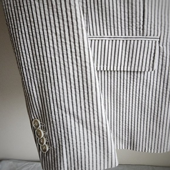 Mens Club Monaco Seersucker Jacket - Picture 4 of 6